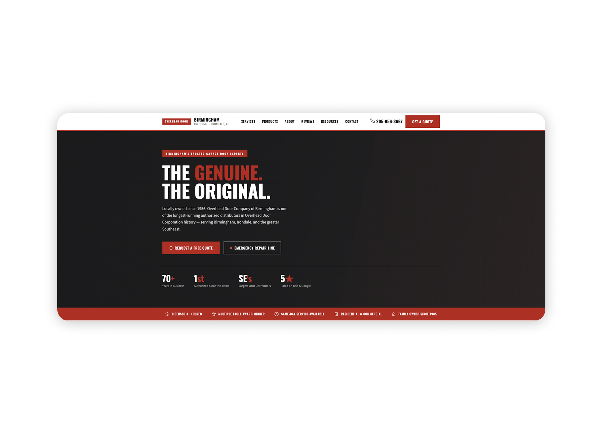 [Client name] desktop view